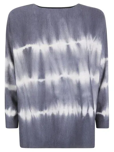 Archiviob Sweater Roundneck Shibori In Blue