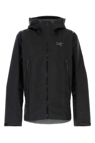 Arc'teryx Alpha Sv Shell Jacket In Schwarz