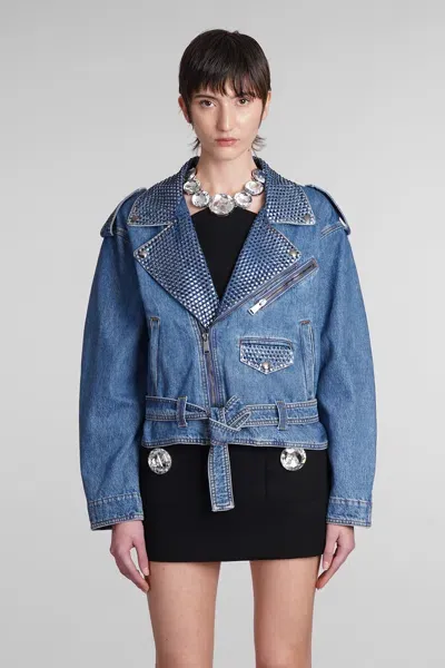 Area Denim Jackets In Blue Cotton