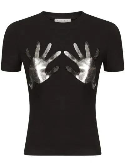 Area Handprint T-shirt In Black