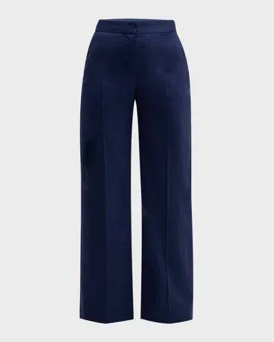 Argent Wide-leg Seasonless Wool Trousers In Ink