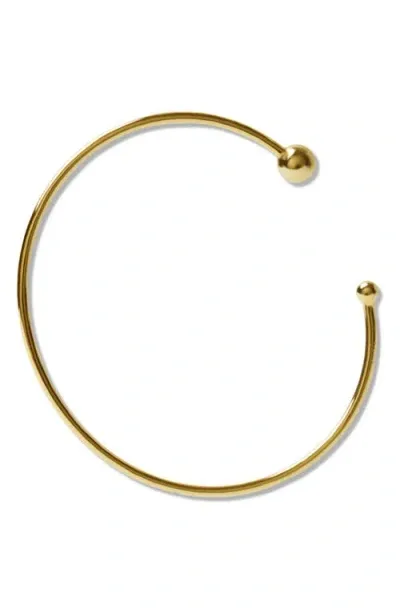 Argento Vivo Sterling Silver Ball Cuff Bracelet In Gold