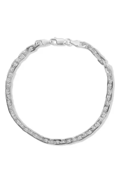 Argento Vivo Sterling Silver Knife Edge Chain Bracelet In Silver