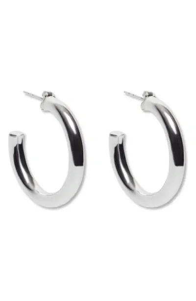 Argento Vivo Sterling Silver Sterling Silver Tubular Hoop Earrings