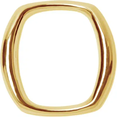 Argento Vivo Sterling Silver Tapered Square Bangle In Gold