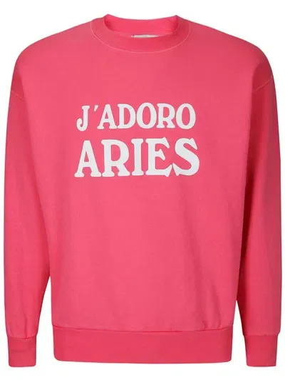 Aries J'adoro Sweatshirt In Pink