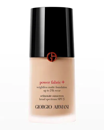 Armani Collezioni Power Fabric+ Matte Foundation With Broad-spectrum Spf 25 In . (light With Neutral Undertones)