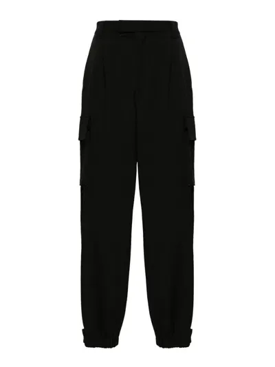 Armani Collezioni Cargo Trousers In Black