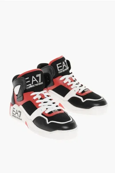 Armani Collezioni Ea7 High-top Sneakers With Contrasting Details