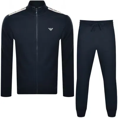 Armani Collezioni Emporio Armani Full Zip Lounge Set Navy