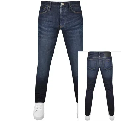 Armani Collezioni Emporio Armani J75 Slim Mid Wash Jeans Blue