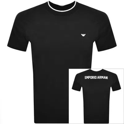 Armani Collezioni Emporio Armani Logo T Shirt Black