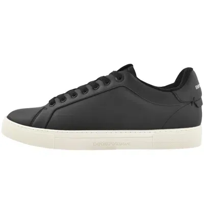 Armani Collezioni Emporio Armani Logo Trainers Black