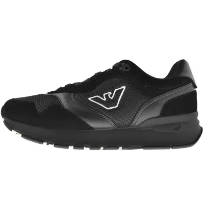 Armani Collezioni Emporio Armani Logo Trainers Black