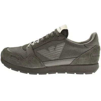 Armani Collezioni Emporio Armani Logo Trainers Green