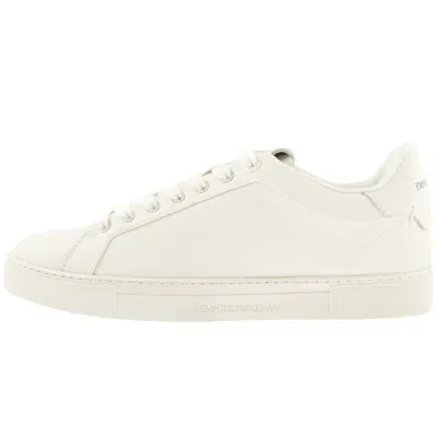 Armani Collezioni Emporio Armani Logo Trainers Off White