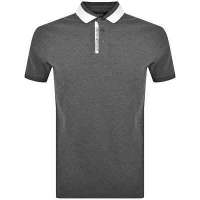 Armani Collezioni Emporio Armani Short Sleeved Polo T Shirt Grey