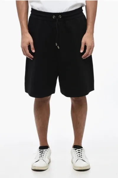 Armani Collezioni Emporio Drawstringed Sweatshorts In Black