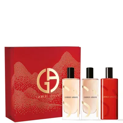 Armani Collezioni Si Eau De Parfum 15ml Trio Gift Set In Multi