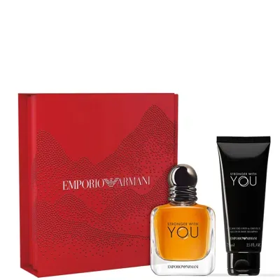 Armani Collezioni Stronger With You Eau De Toilette 50ml Gift Set In Multi