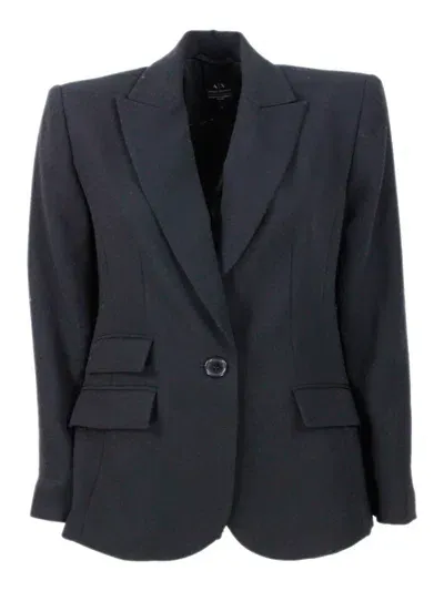 Armani Exchange Blazer In Black