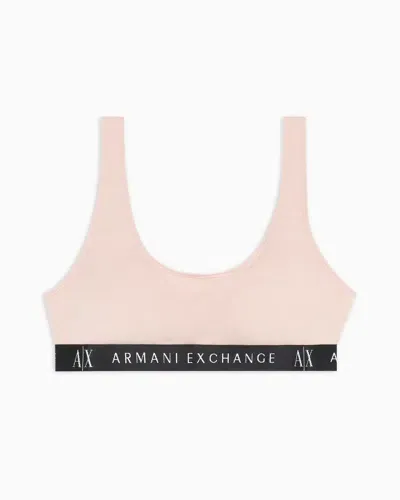 Armani Exchange Bralette Bra In Pink