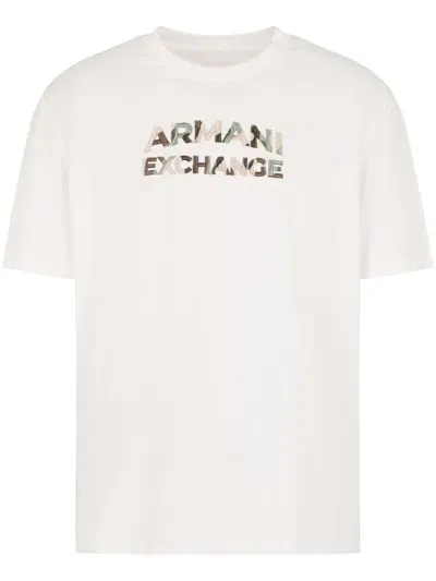 Armani Exchange Official Store Regular Fit T-shirts In White