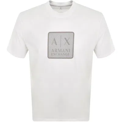 Armani Exchange Crew Neck Logo T Shirt White