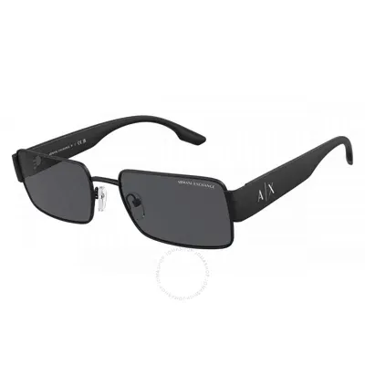 Armani Exchange Men's 57mm Matte Black Sunglasses