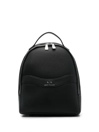 Armani Exchange Faux-leather Backpack In Brown