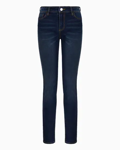 Armani Exchange J01 Super Skinny Fit Jeans In Stretch Denim In Blue