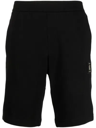 Armani Exchange Logo-patch Track Pants In Black