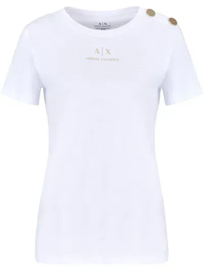 Armani Exchange Logo-print T-shirt In White