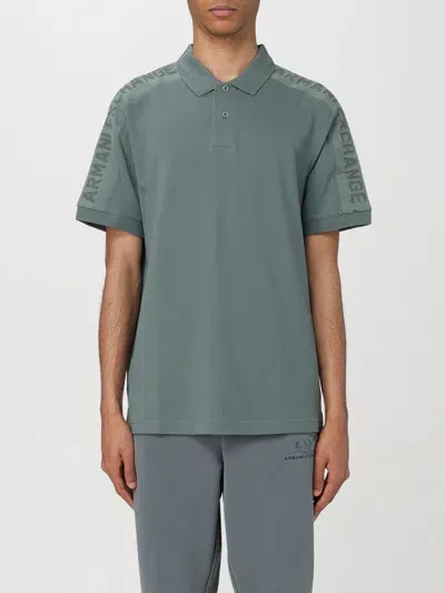 Armani Exchange Polo Shirt  Men Color Green In 绿色