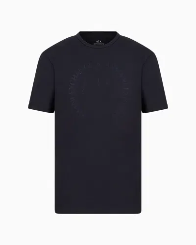 Armani Exchange Regular Fit Jersey T-shirt In Black