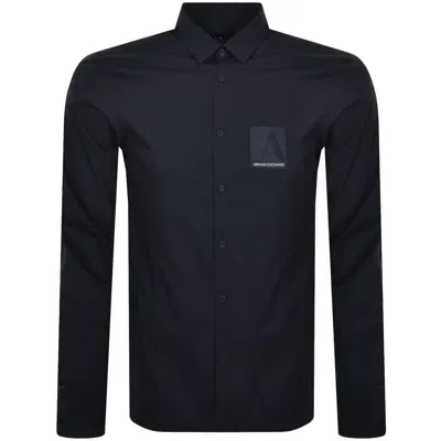 Armani Exchange Regular Fit Shirt Navy