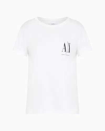 Armani Exchange Regular Fit T-shirts In White