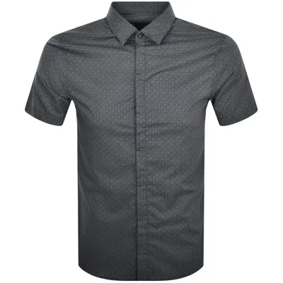 Armani Exchange Short Sleeve Shirt Navy