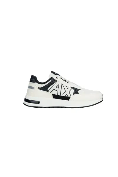 Armani Exchange Sneakers In White Black