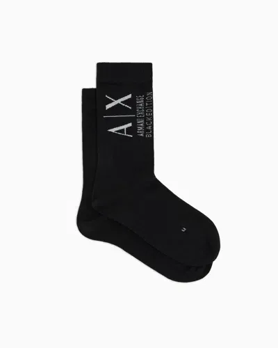 Armani Exchange Socks In Black