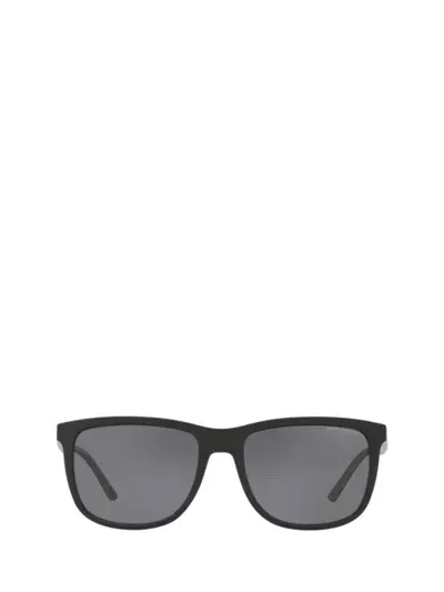 Armani Exchange Sunglasses In Shiny Black