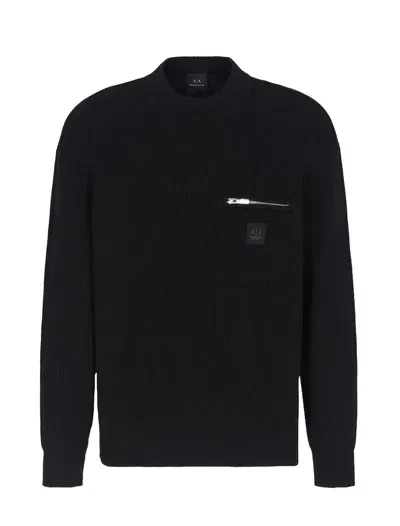 Armani Exchange Official Store Sweaters In Black