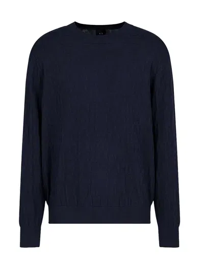 Armani Exchange Sweaters Blue