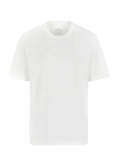 Armani Exchange T Shirts And Polos Beige In White