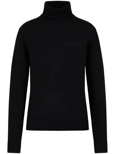 Armani Exchange Turtleneck Jumper In 黑色