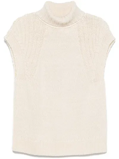 Armani Exchange Official Store Knitted Tops In White