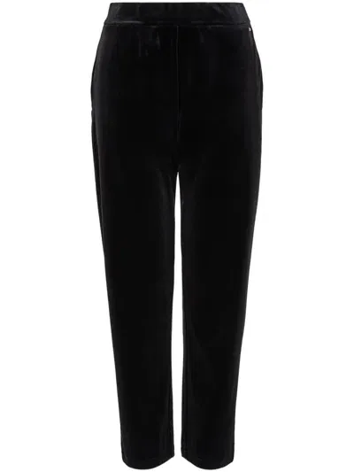 Armani Exchange Velvet Track Pants In Black