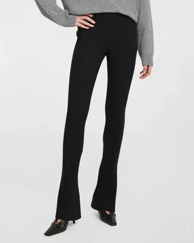 Armarium Ambrogio Pintuck Slit-hem Pants In Black