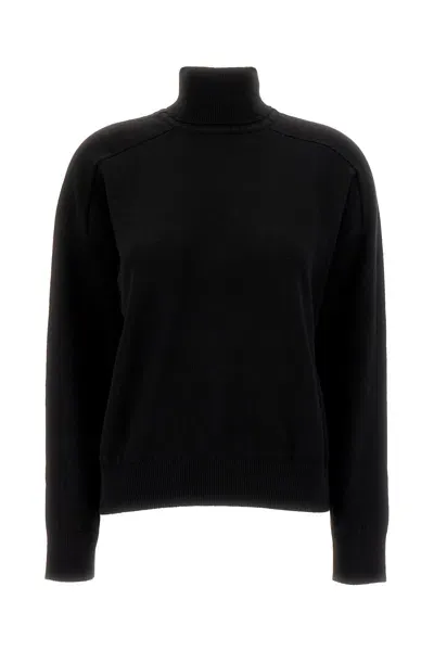 Armarium Roll-neck Fine-knit Jumper In Schwarz