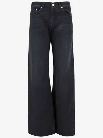 Armarium Cotton Denim Jeans In Black